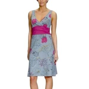 PATAGONIA Margot Organic Cotton Floral V-neck Casual Active Dress Size M
